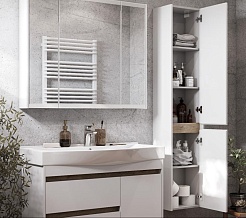 Акватон Тумба с раковиной Нортон 100 белая/дуб эндгрейн – фотография-6